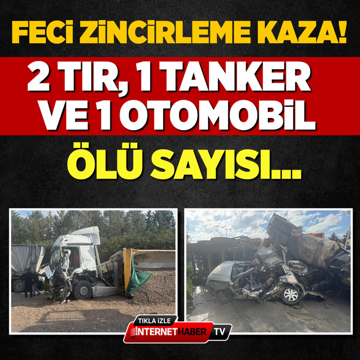 Anadolu Otoyolu'nda zincirleme kaza: 2 ölü