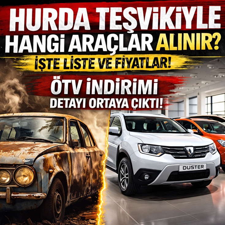 Hurda teşviki ile hangi araçlar alınır? İşte Hurda teşviki ile alınabilecek araçlar fiyat listesi
