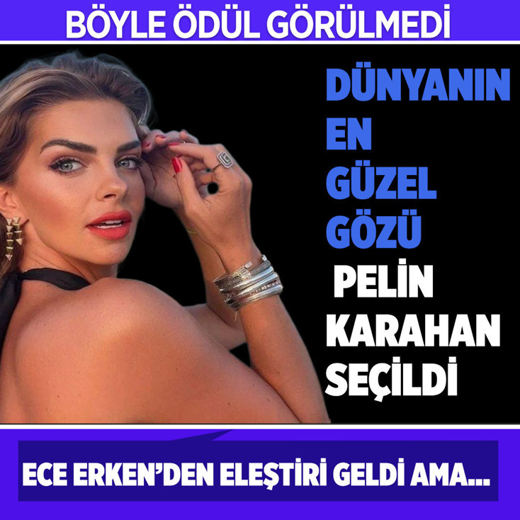 Böyle ödül görülmedi! Pelin Karahan'ın gözü "dünyanın en güzel gözü" seçildi