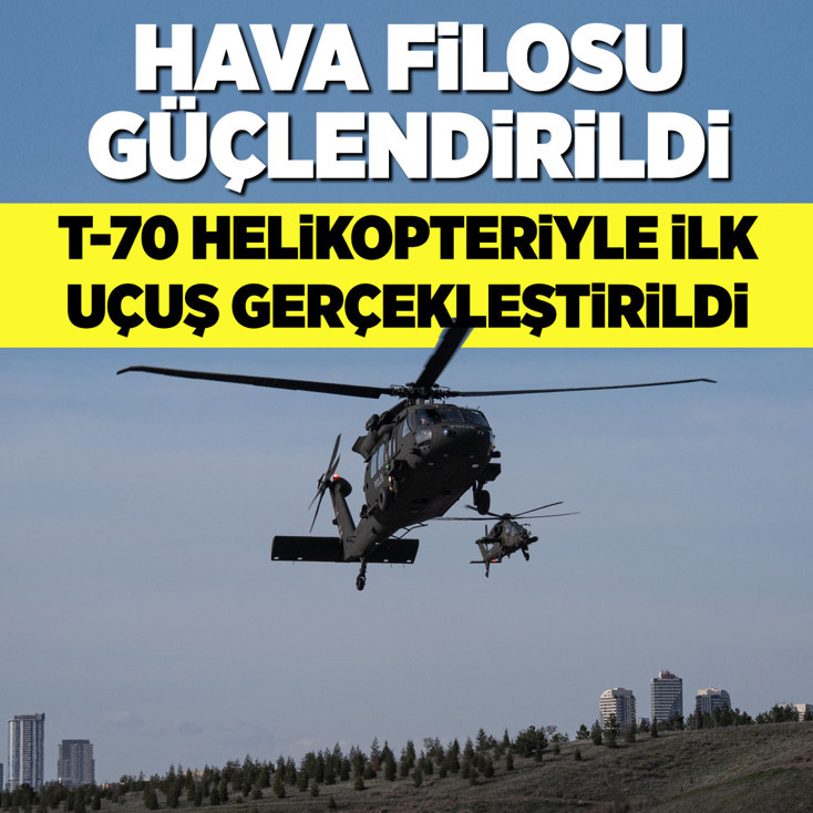 Bakan Çiftçi, Emniyet envanterine alınan T-70 helikopteriyle ilk uçuşunu gerçekleştirdi