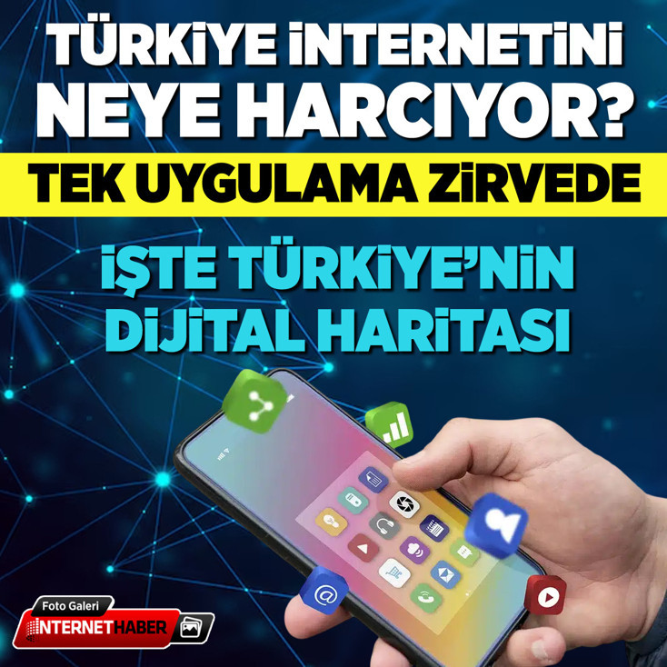 Türkiye internetini neye harcıyor? Tek uygulama zirvede: İşte Türkiye'nin dijital haritası