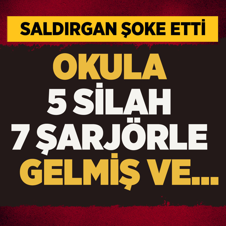 Maraş okul saldırısını yapan şoke etti! 8. sınıf öğrencisi 5 silahla gelmiş ve...