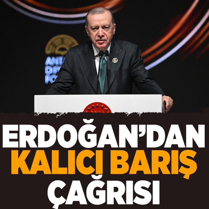 Cumhurbaşkanı Erdoğan'dan kalıcı barış çağrısı