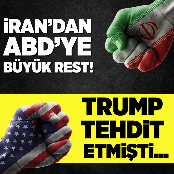 İran'dan ABD'ye rest! Trump tehdit etmişti...