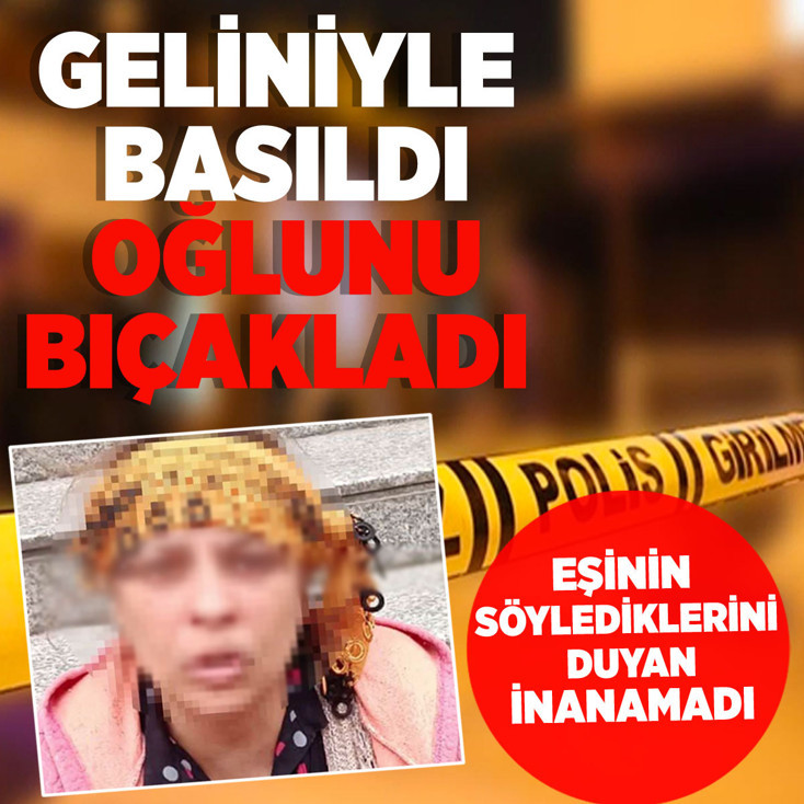 Geliniyle basılan adam oğlunu bıçakladı! Karısı eşyalarını sokağa atıp yaktı