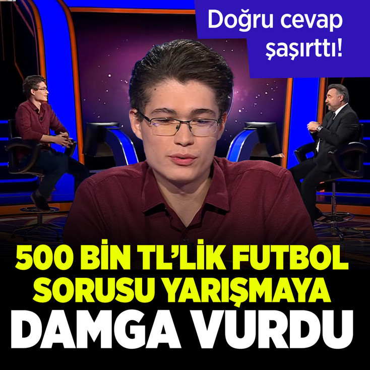 Kim Milyoner Olmak İster'de 500 bin TL'lik futbol sorusu! Doğru cevap şaşırttı