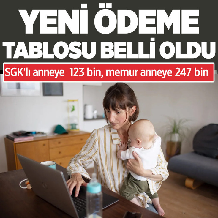 SGK'lı anneye 123 bin, memur anneye 247 bin TL ödenecek! Düzenleme geçti