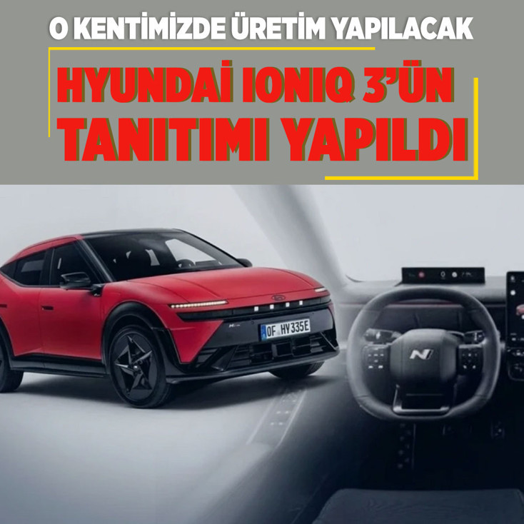 Hyundai IONİQ 3 tanıtıldı! İzmit'te üretimi yapılacak...