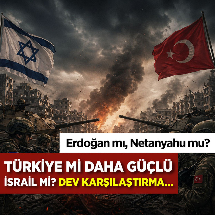 Erdoğan ve Netanyahu... Türkiye mi daha güçlü, İsrail mi? Dev kıyaslama...