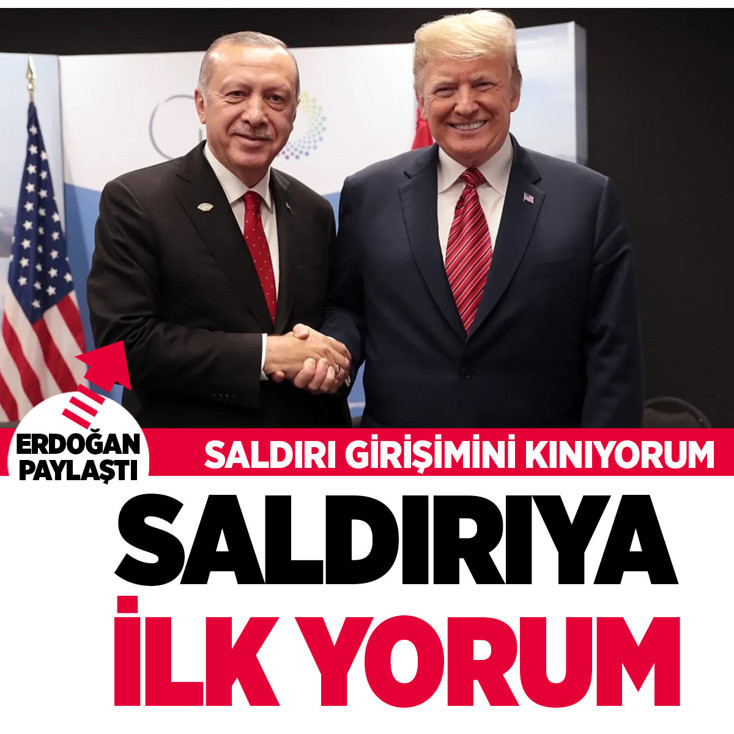 Erdoğan'dan Trump'a saldırı girişimi için ilk yorum: Kınıyorum