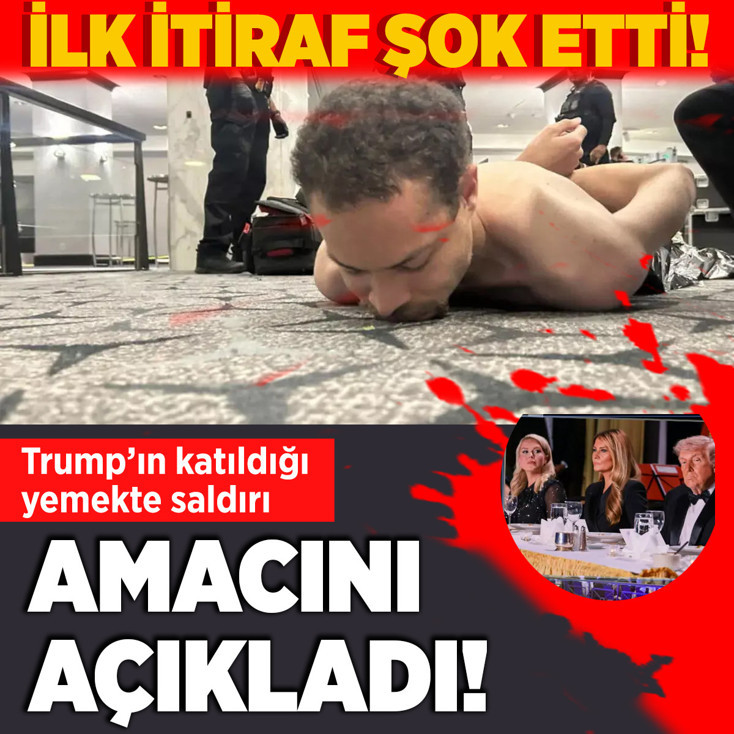 Trump'ın kaltıldığı yemekte saldırı! Saldırgandan ilk itiraf, amacını açıkladı!