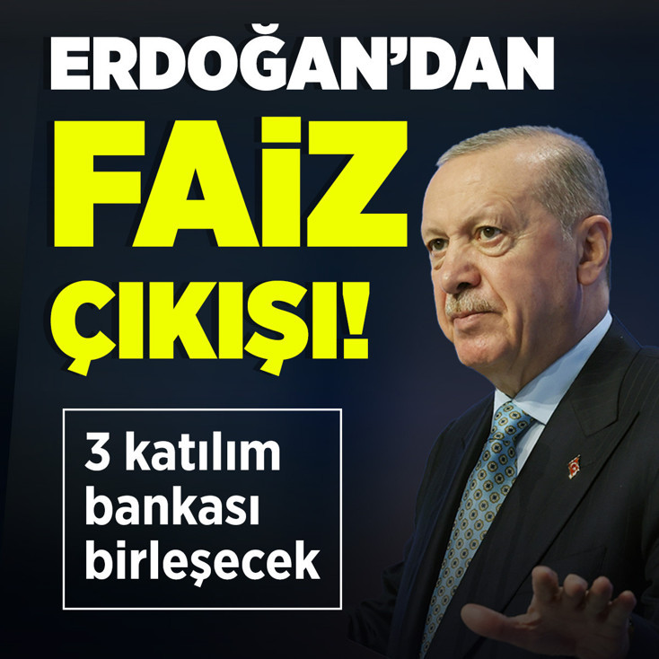 Cumhurbaşkanı Erdoğan: Faizin olduğu yerde bereket olmaz