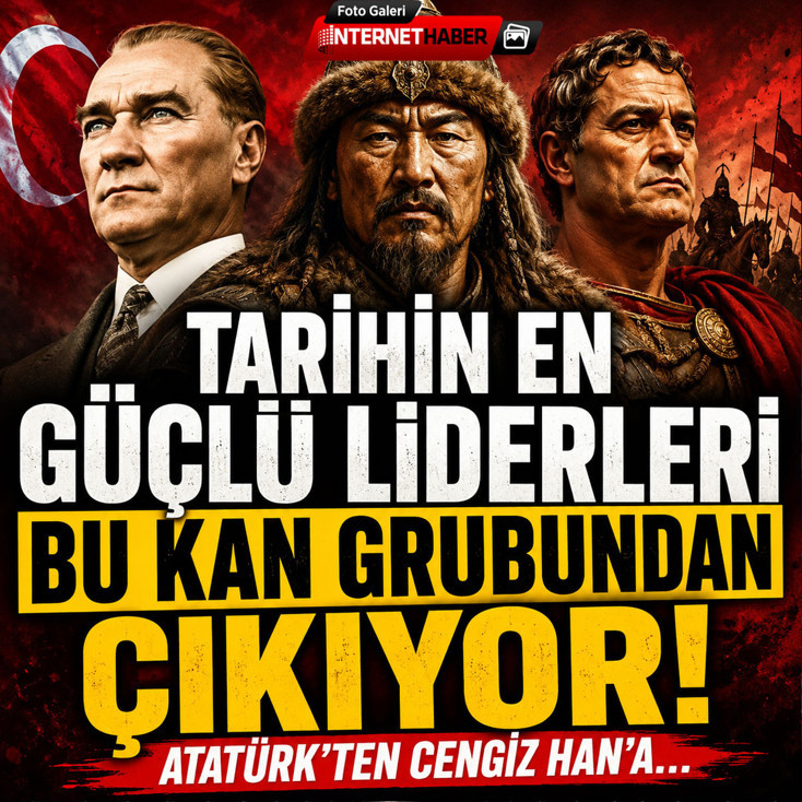 En güçlü liderler bu kan grubundan çıkıyor! Atatürk’ten Cengiz Han’a…