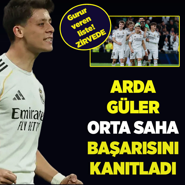 Gurur veren başarı! Arda Güler listenin ilk sırasında