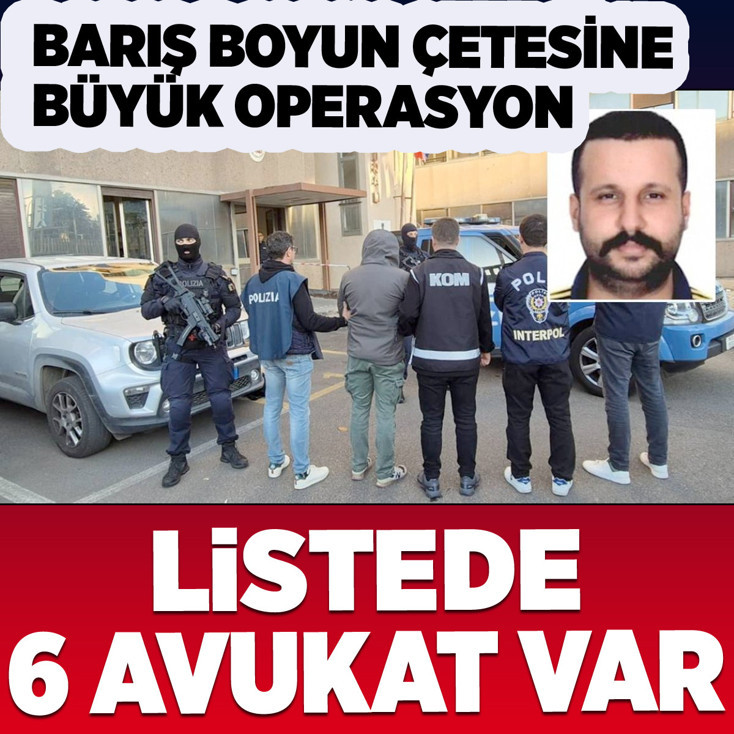 Barış Boyun suç örgütüne operasyon! Çok sayıda gözaltı var