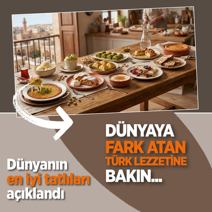 Dünyanın en iyi tatlıları açıklandı! Dünyaya fark atan Türk lezzeti hangisi?