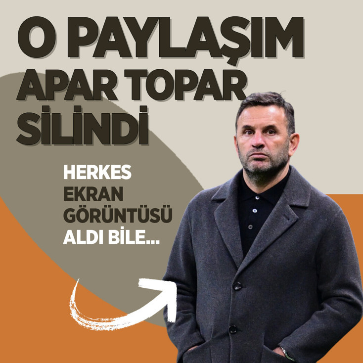 Herkes ekran görüntüsü aldı! Okan Buruk'un olduğu o fotoğraf apar topar kaldırıldı