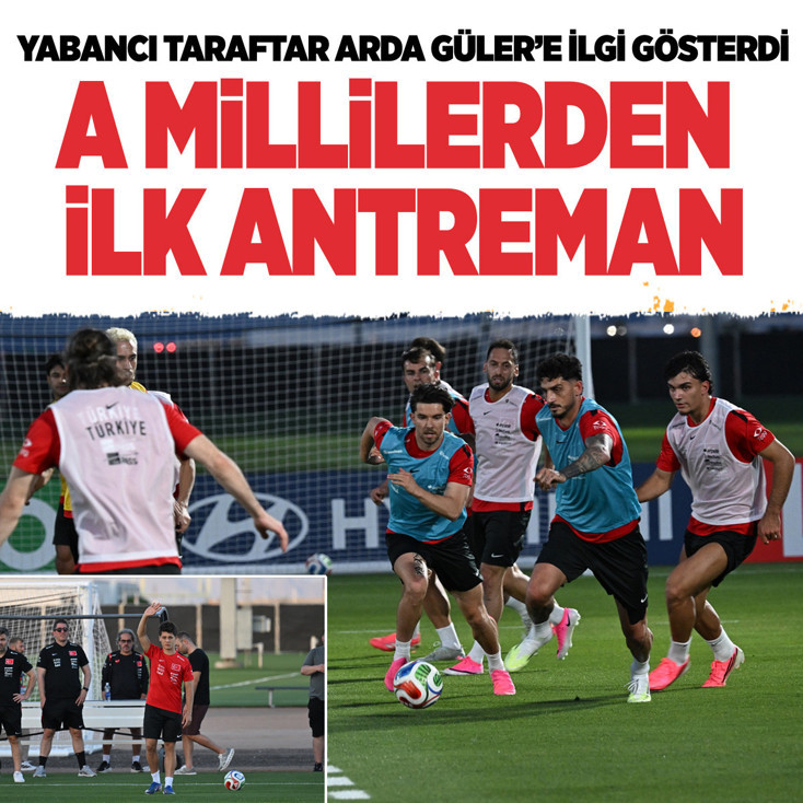 A Milli Futbol Takımı, Arizona'daki ilk idmanını taraftar eşliğinde yaptı