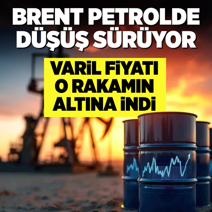 Brent petrolün varili 90 doların altına geriledi