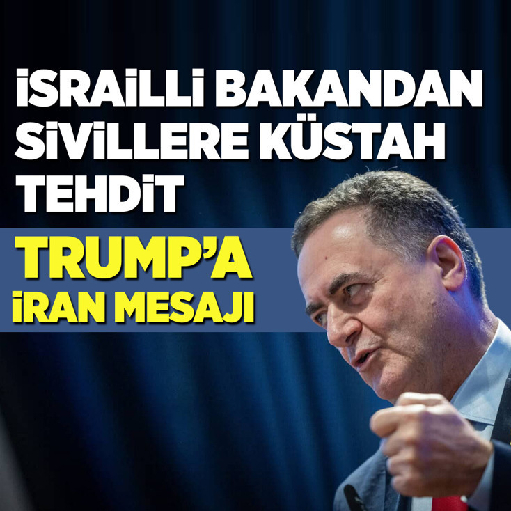 İsrailli bakandan sivillere küstah tehdit