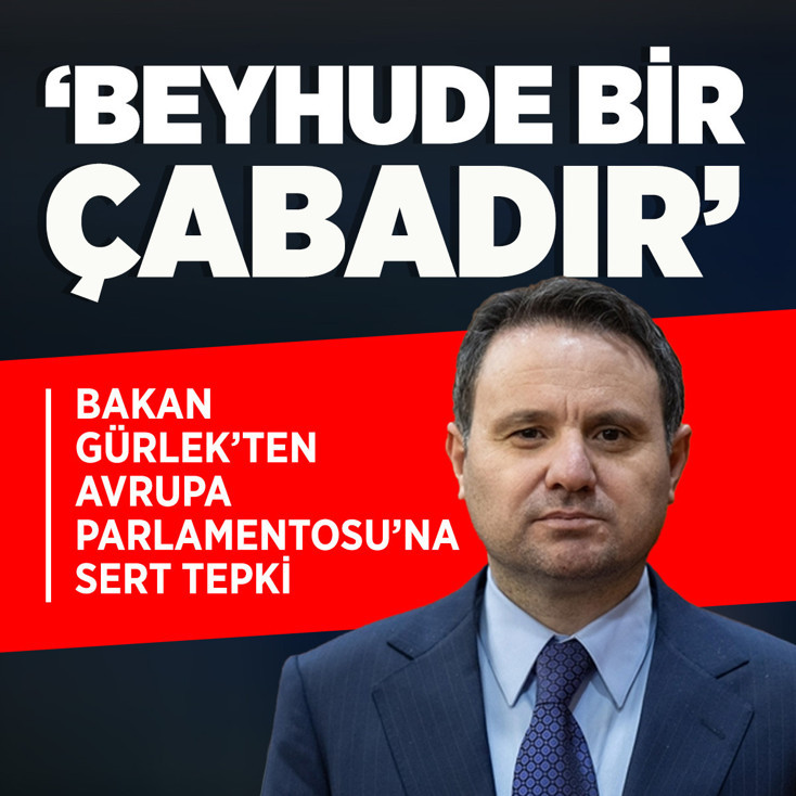 Bakan Gürlek'ten "Avrupa Parlamentosu Türkiye raporunda isminin yer alacağı" iddiasına yanıt
