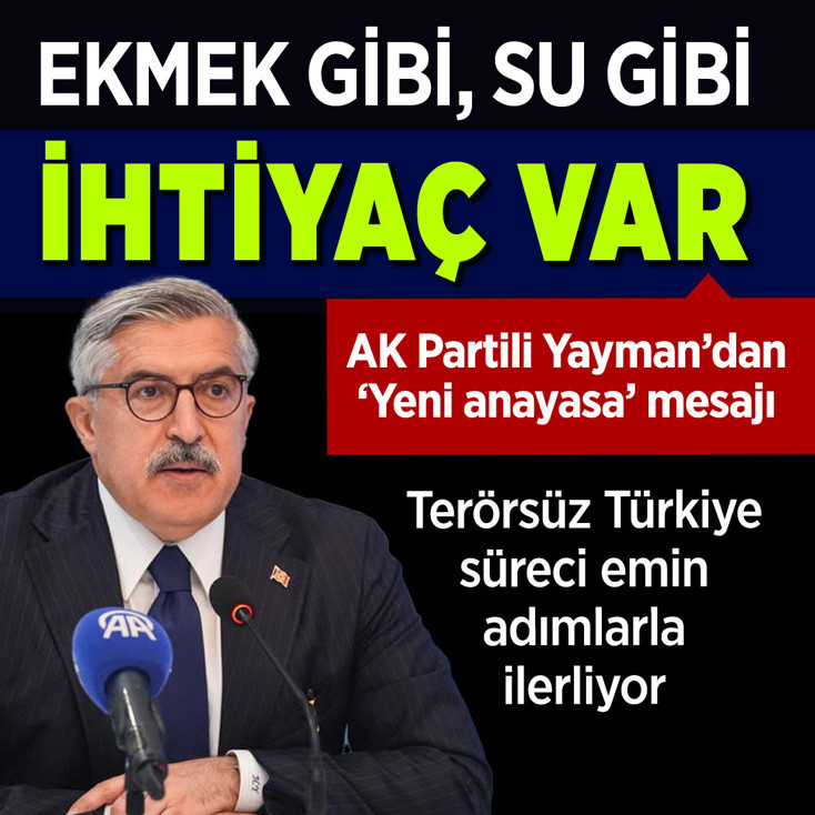AK Partili Hüseyin Yayman: Terörsüz Türkiye süreci yavaş ama emin adımlarla ilerliyor