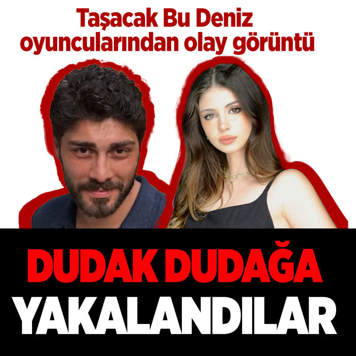 "Taşacak Bu Deniz" oyuncuları Zeynep Atılgan ve Ali Öner Bodrum'da dudak dudağa yakalandı