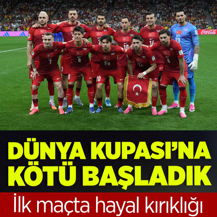 Dünya Kupası’na kötü başladık! A Milli Takım, Avustralya’ya 2-0 yenildi