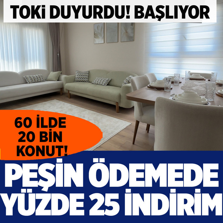 TOKİ'den 64 ilde 20 bin konut! Yarın başlıyor, işte başvuru detayları