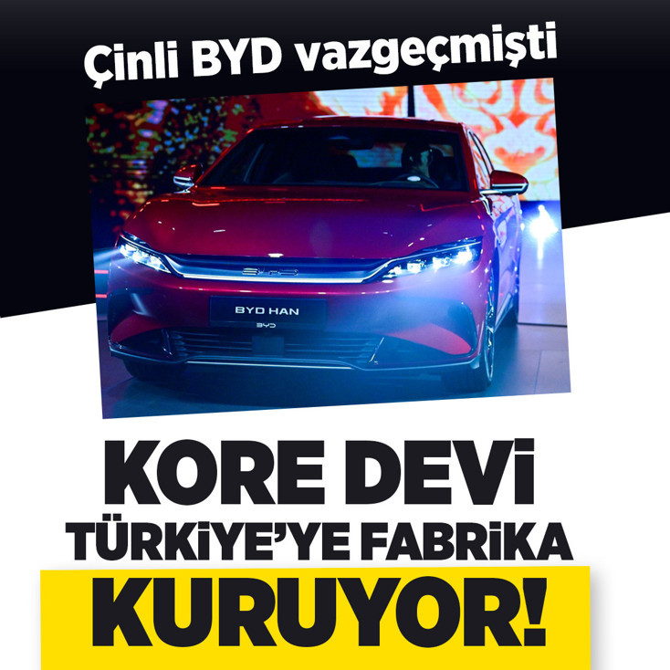 Kore devi Hyundai, Türkiye'ye fabrika kuruyor! Çinli BYD vazgeçmişti