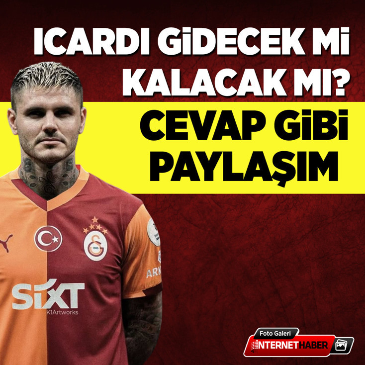 Taraftarın sevgilisi müjdeyi verdi! Icardi Galatasaray'da kalıyor