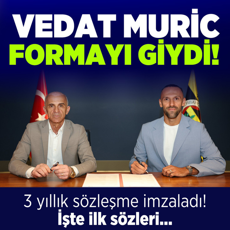 Vedat Muric, Fenerbahçe'de! 3 yıllık sözleşmeye imza attı