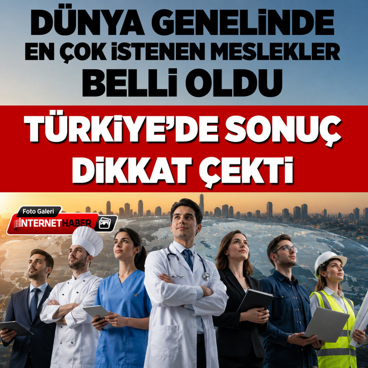 Türkiye’de sonuç dikkat çekti! Dünya genelinde en çok istenen meslekler belli oldu