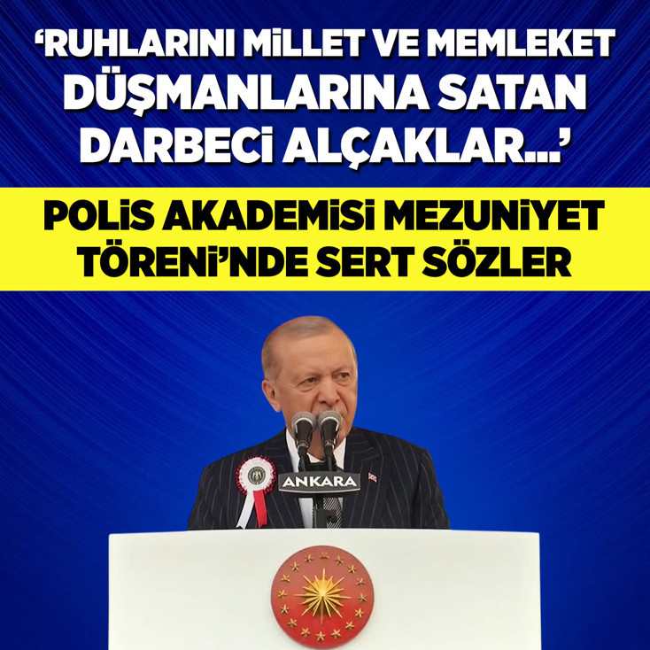 Cumhurbaşkanı Erdoğan'dan Polis Akademisi mezuniyet töreninde önemli mesajlar