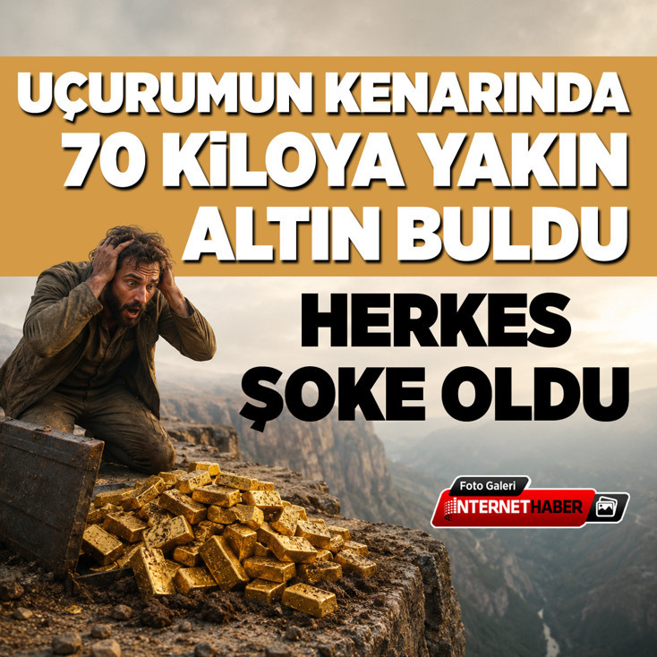 Uçurumun kenarında 70 kiloya yakın altın buldu: Herkes şoke oldu