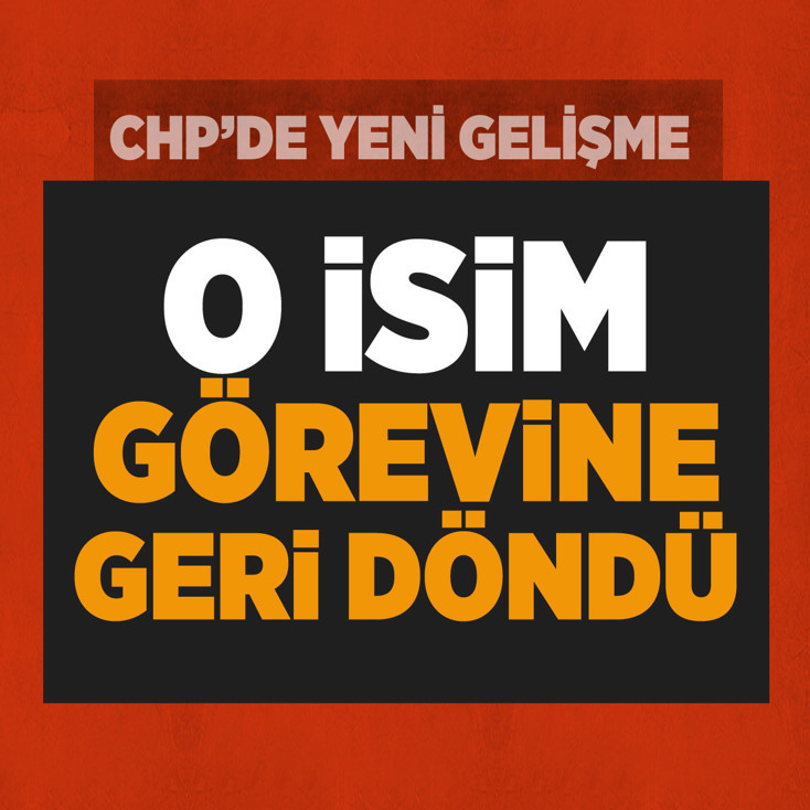 CHP'de Gökhan Günaydın, görevine döndü
