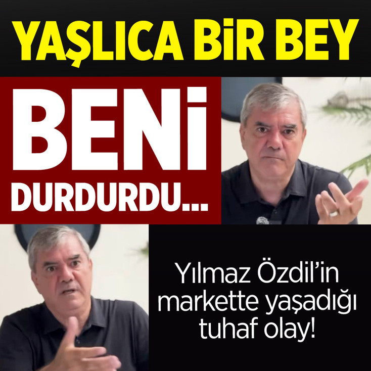 Yılmaz Özdil'in markette yaşadığı tuhaf olay! "Yaşlıca bir bey beni durdurdu..."