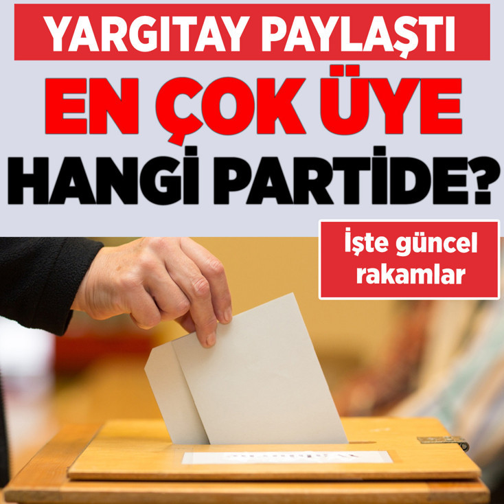 Hangi partinin kaç üyesi var? Yargıtay son rakamları açıkladı