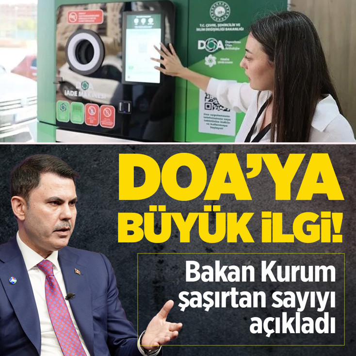 Bakan Murat Kurum'dan DOA sistemine ilişkin paylaşım