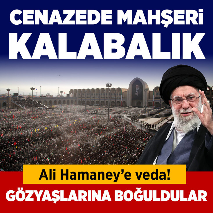 İran'ın eski lideri Hamaney'e veda! Tahran'da cenaze namazı kılındı