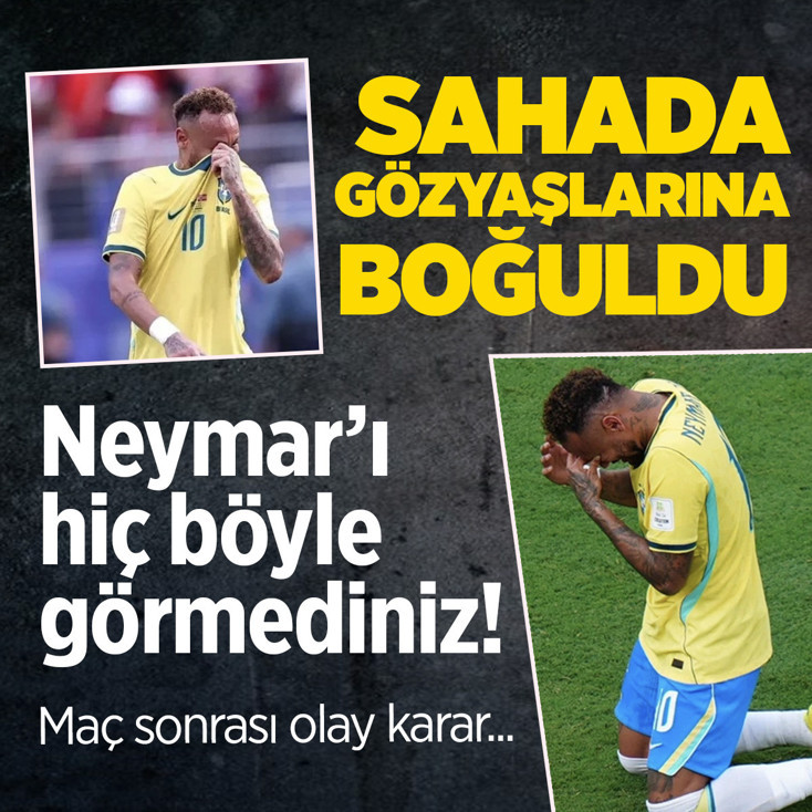 Neymar'ı hiç böyle görmediniz! Sahada gözyaşlarına boğuldu, kararını açıkladı