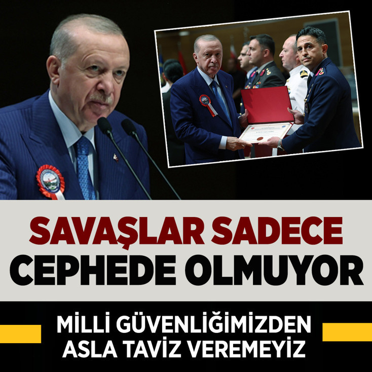 Cumhurbaşkanı Erdoğan: Milli güvenliğimizden asla taviz veremeyiz