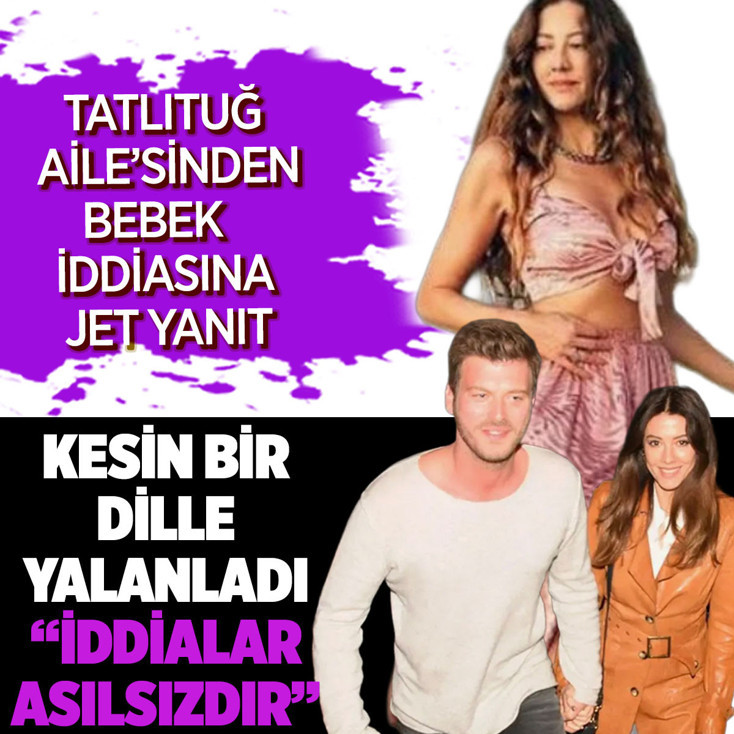 Kıvanç Tatlıtuğ ile Başak Dizer'den bebek iddialarına jet yanıt!