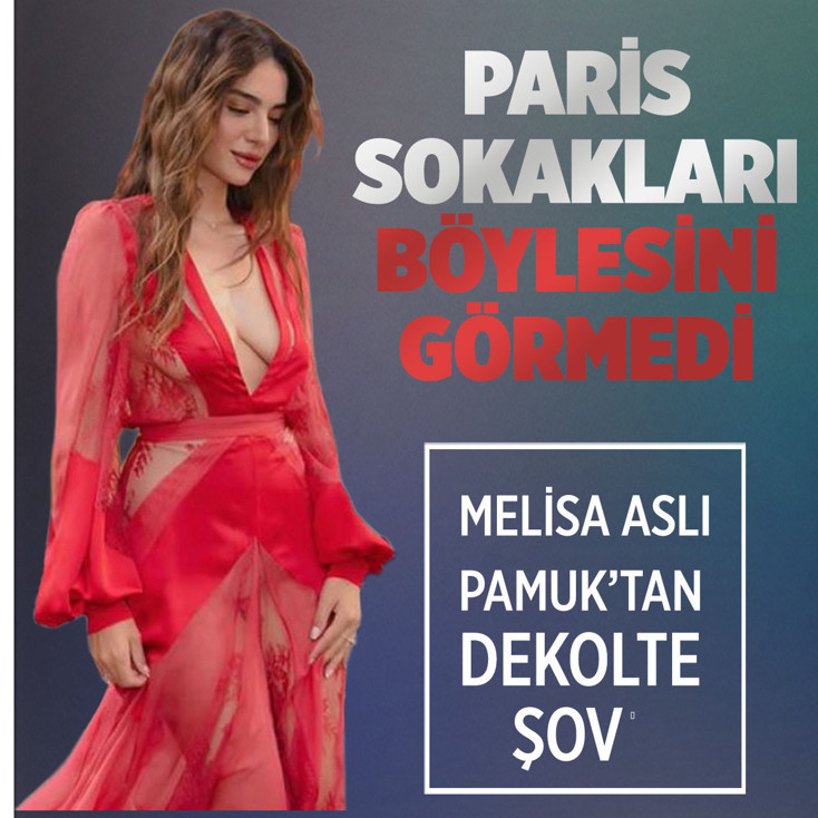 Kimse gözlerini alamadı! Melisa Aslı Pamuk'tan dekolte şov