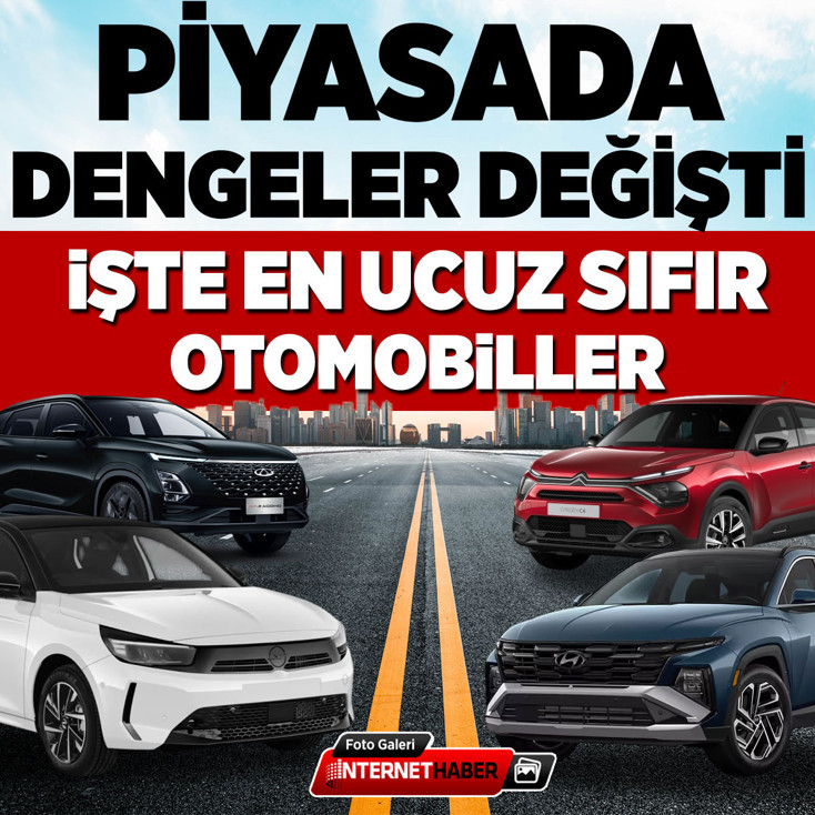 Sıfır otomobil almak isteyenlere müjde! En uygun fiyatlı modeller açıklandı