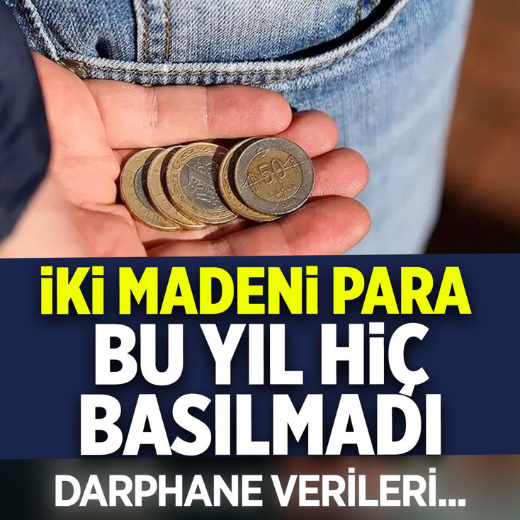 Darphane verileri açıklandı! İki madeni para bu yıl hiç basılmadı