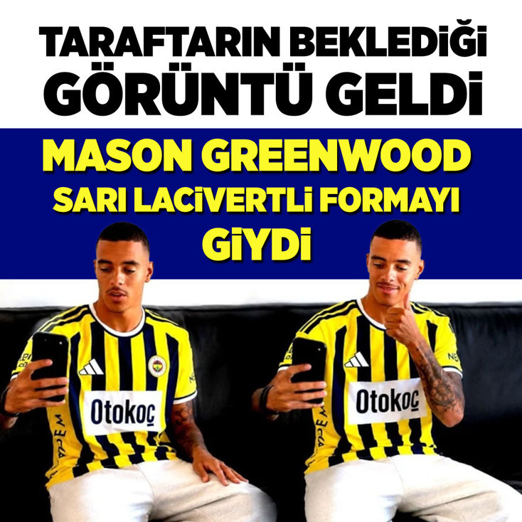 Fenerbahçe'nin yeni transferi Mason Greenwood, sarı lacivertli formayı giydi