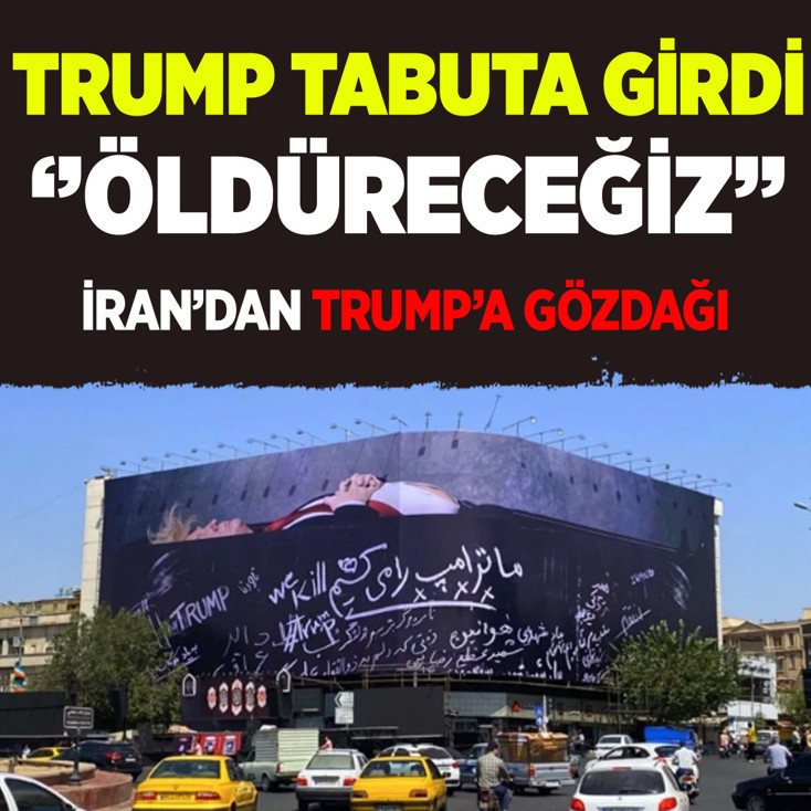 İran'dan Trump'a şok tehdit! Tabutlu intikam provası