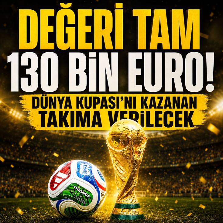 Değeri tam 130 bin euro: Dünya Kupası şampiyonu olan takıma verilecek