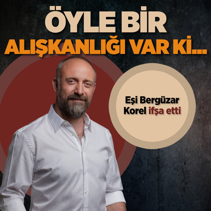 Halit Ergenç'in şaşırtan alışkanlığını eşi ifşa etti! Sosyal medyanın diline düştü